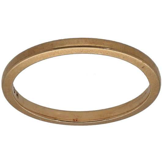 22ct Gold Plain Wedding Ring Size M