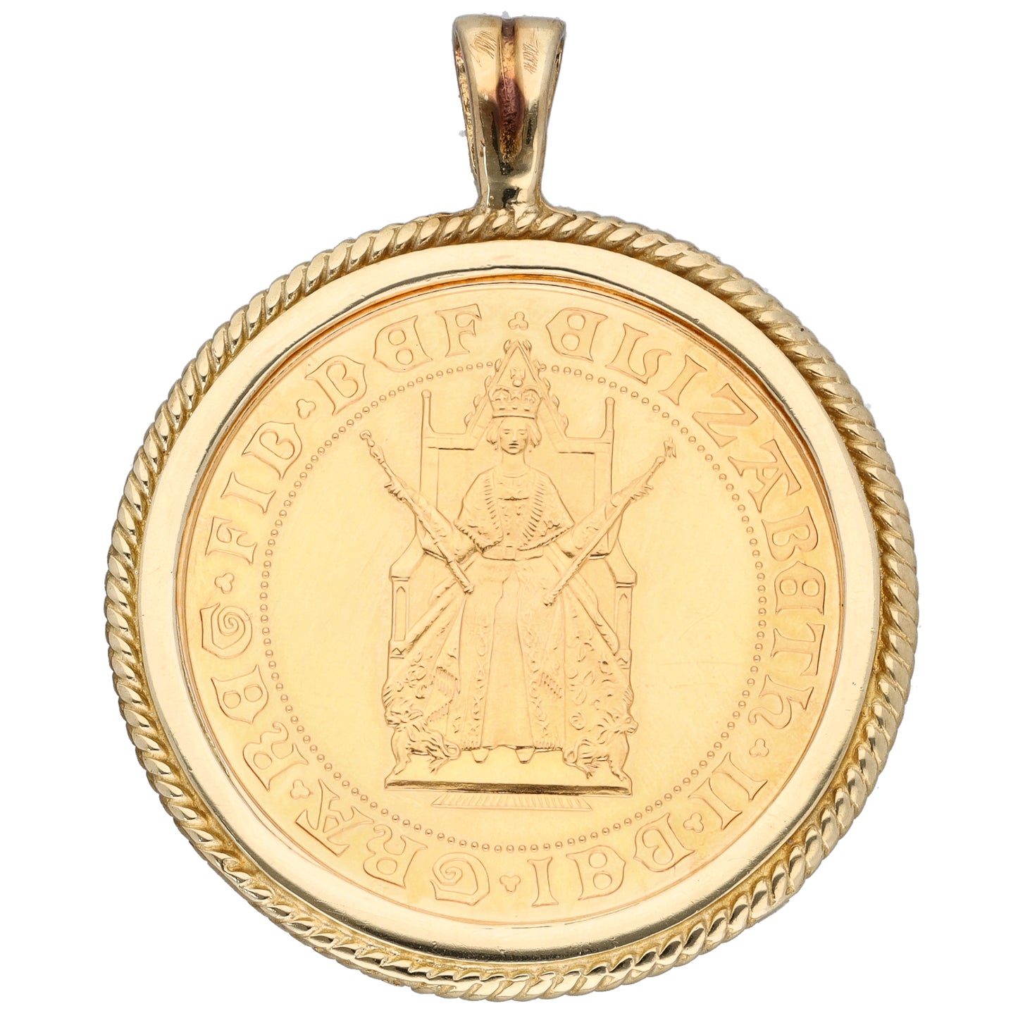 9ct Gold Coin Pendant