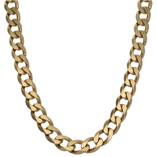 9ct Gold Curb Chain 26"
