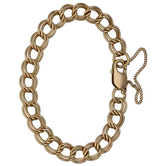 9ct Gold Double Curb Bracelet