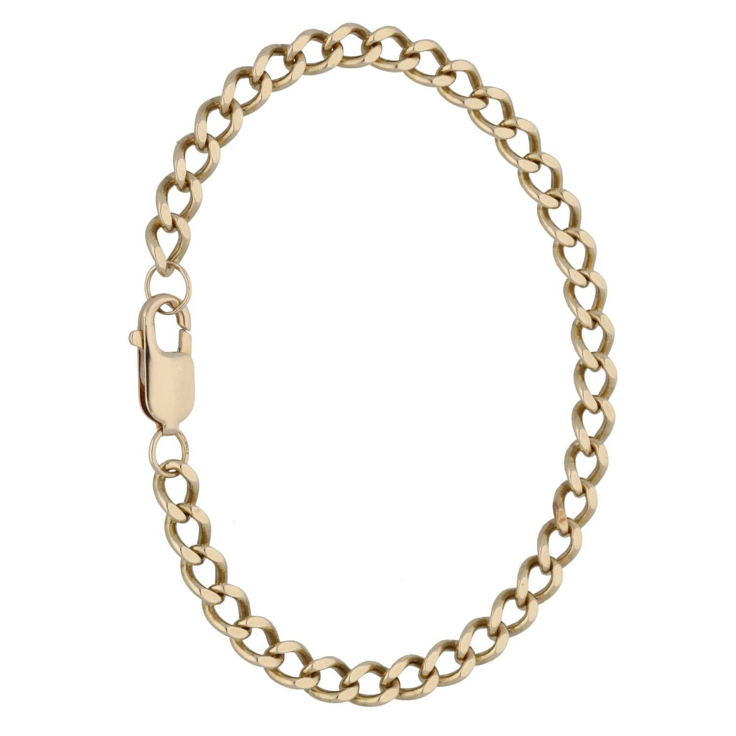 9ct Gold Curb Bracelet H&T