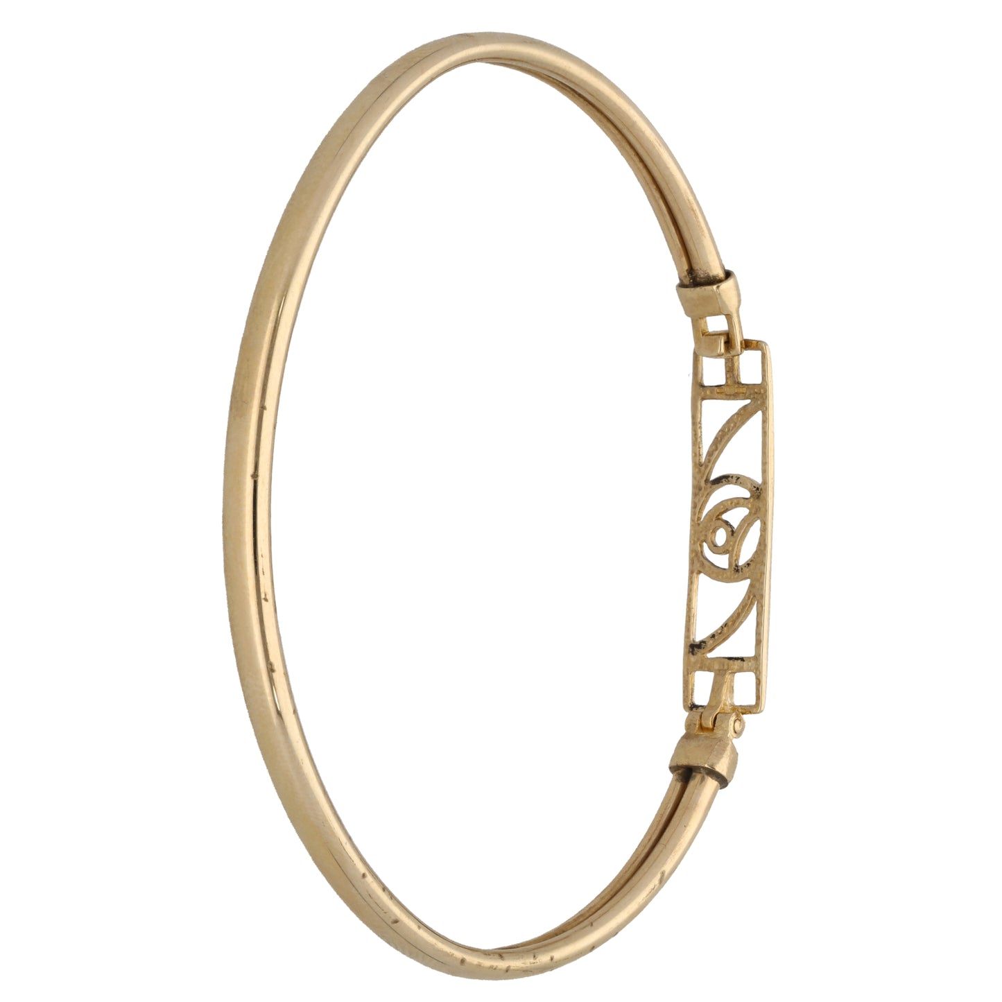 9ct Gold Hinged/Clasp Bangle