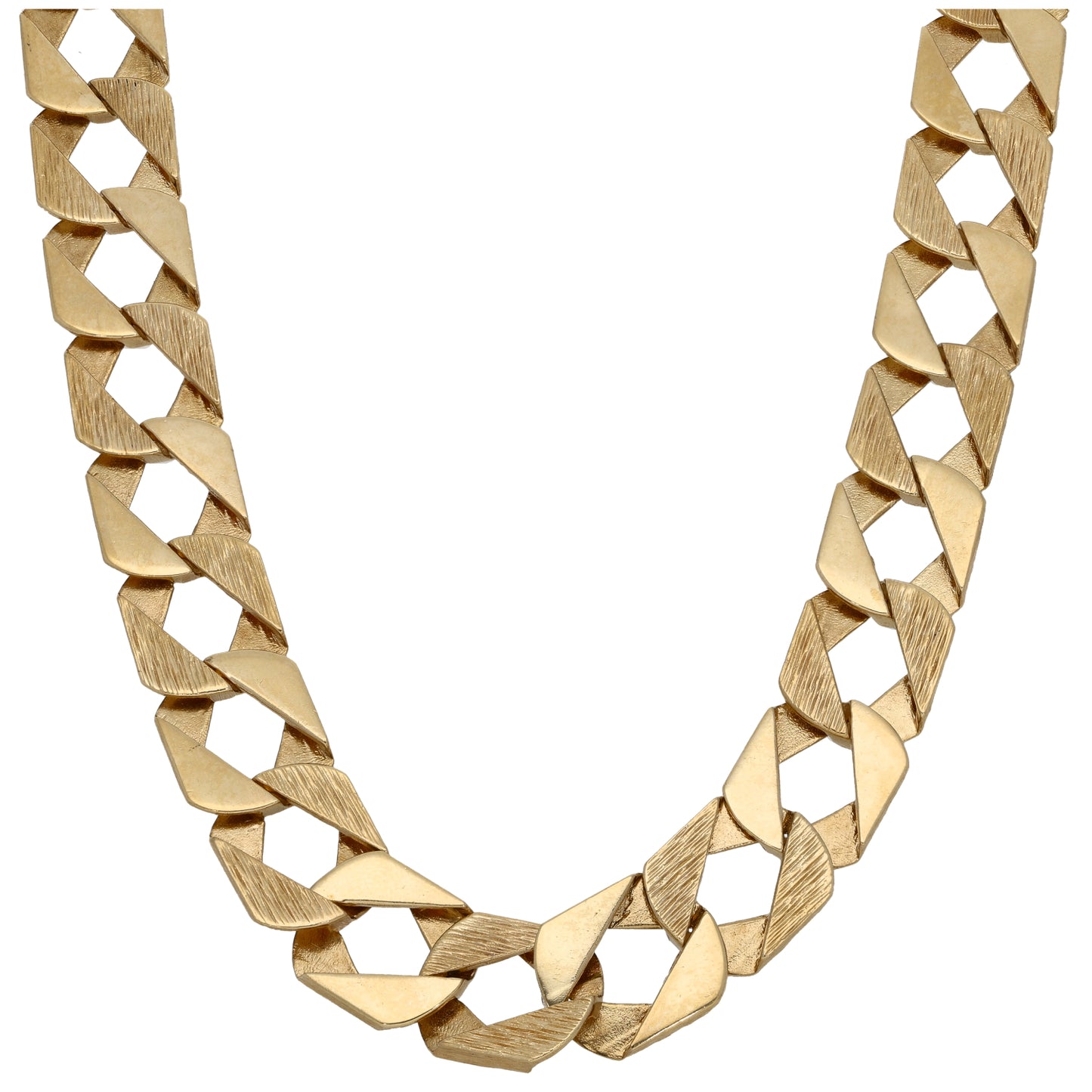 9ct Gold Curb Chain 22"