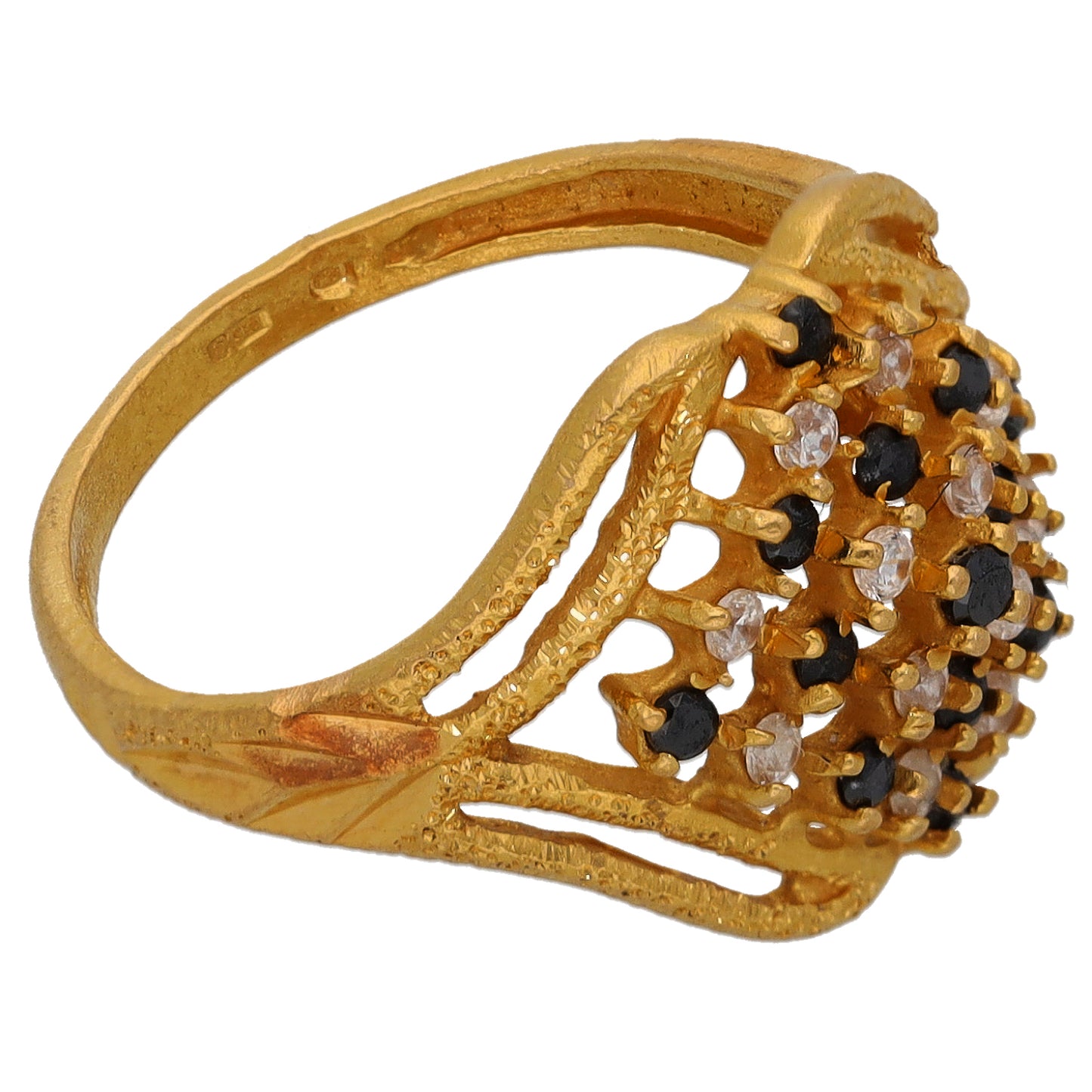22ct Gold Imitation Dress/Cocktail Ring Size M