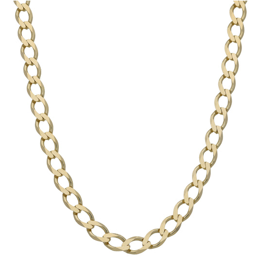 9ct Gold Curb Chain 22"