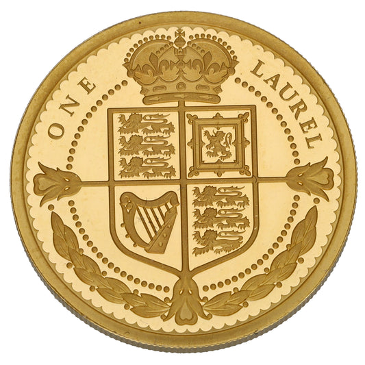 22ct Gold Queen Elizabeth II One Laurel Coin 2020
