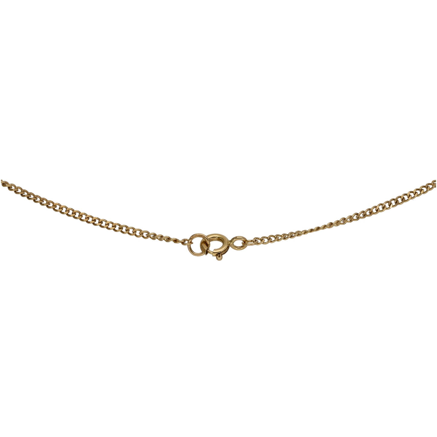 9ct Gold Ingot Pendant With Chain