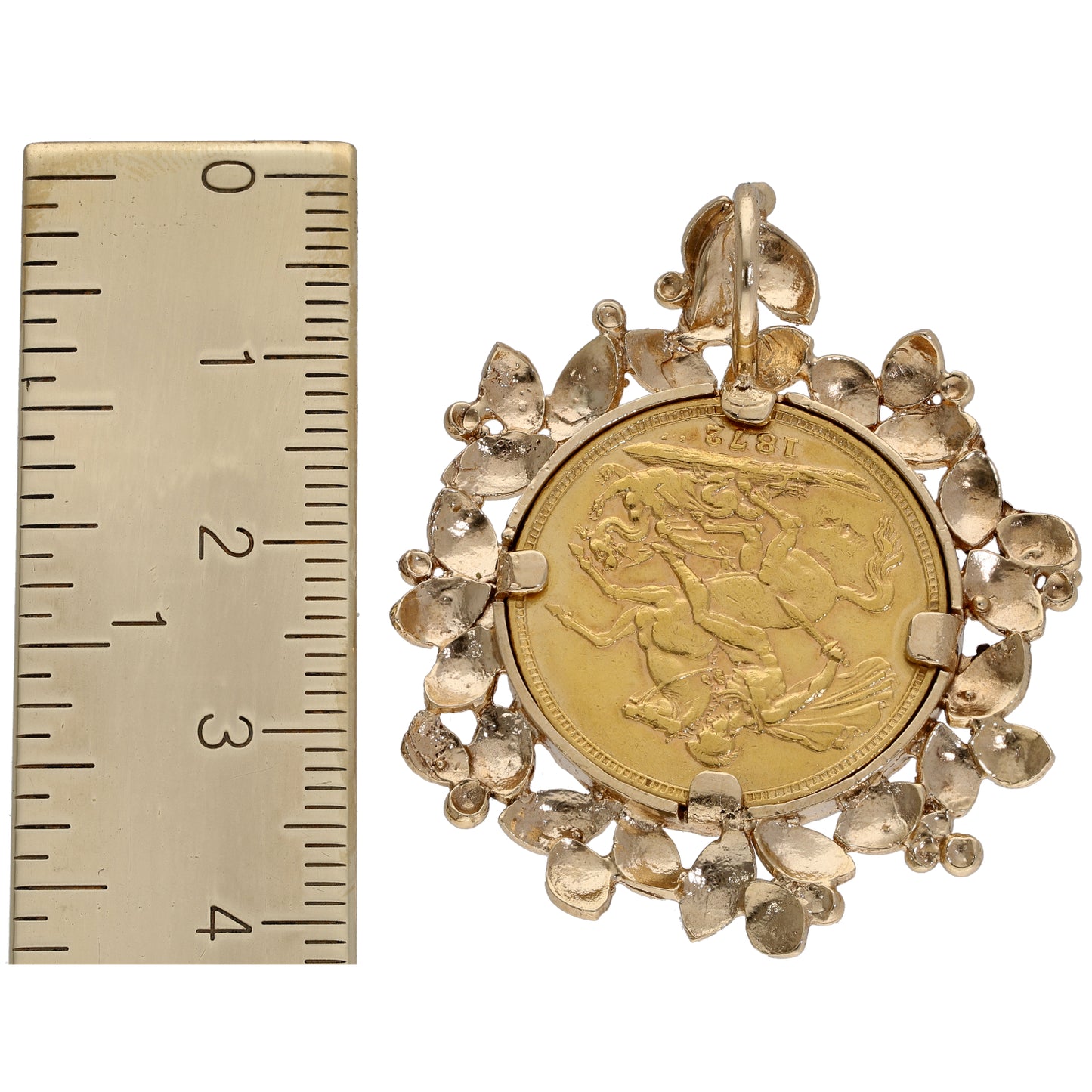 9ct Gold Full Sovereign Coin Pendant