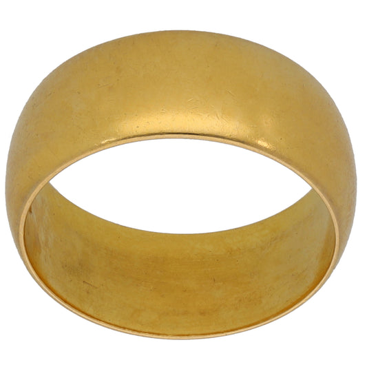 22ct Gold Plain Wedding Ring Size P