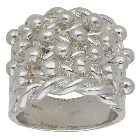 Sterling Silver Keeper Ring Size Z+2