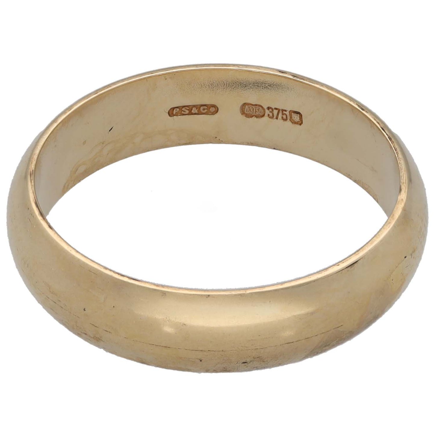 9ct Gold Plain Wedding Ring Size Q