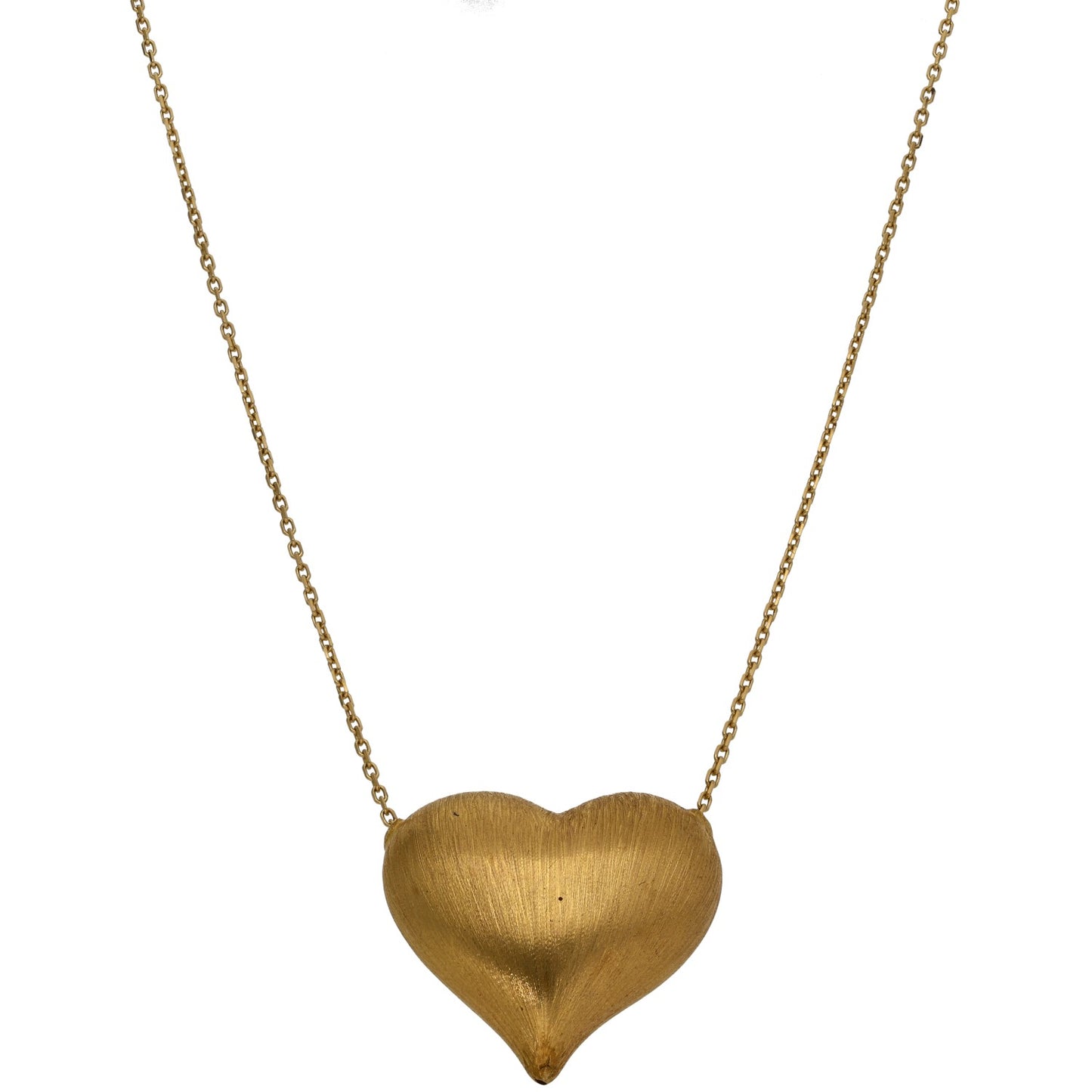 18ct Gold Heart Pendant With Chain