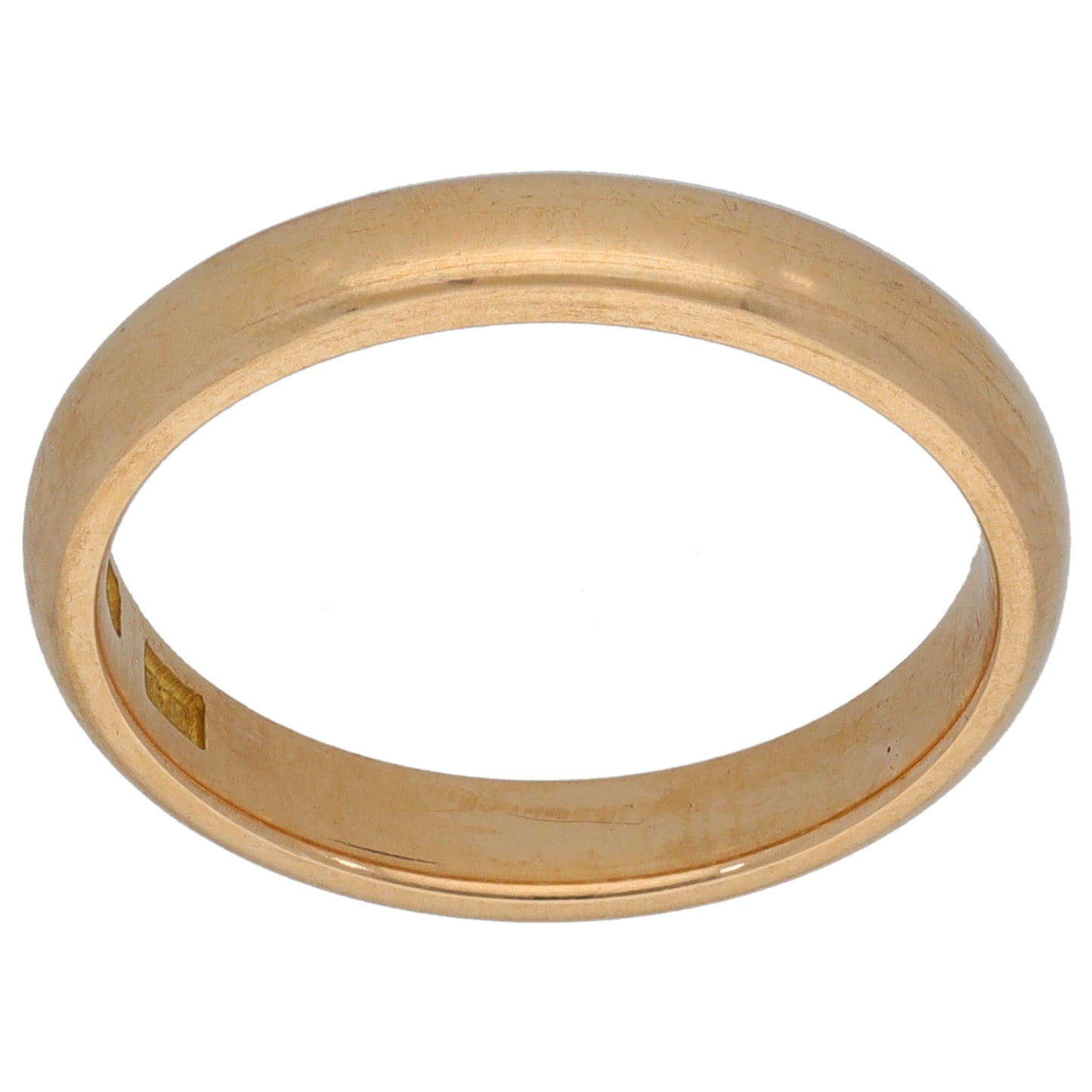 18ct Gold Plain Wedding Ring Size O