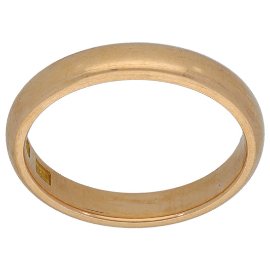 18ct Gold Plain Wedding Ring Size O