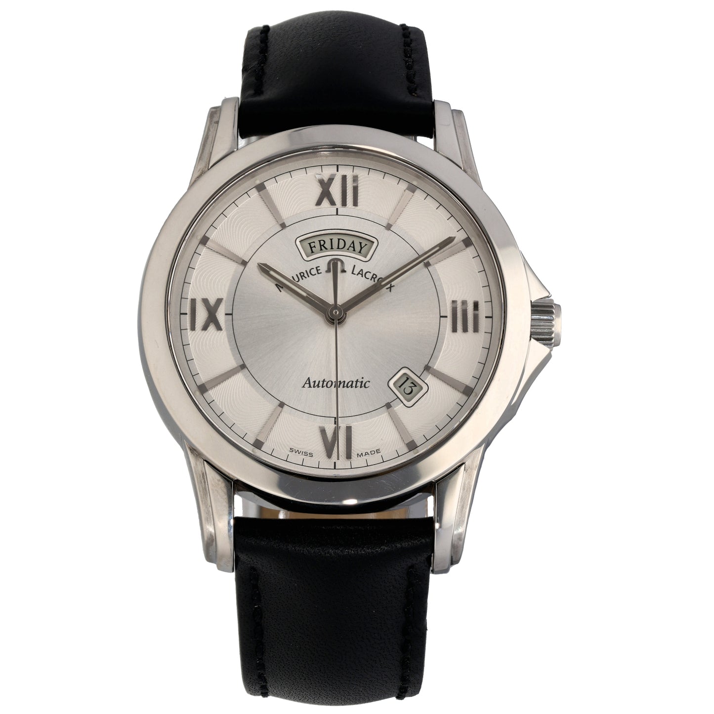 Maurice Lacroix Pontos Day Date PT6058 40mm Stainless Steel Watch