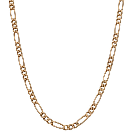 9ct Gold Figaro Chain 18"
