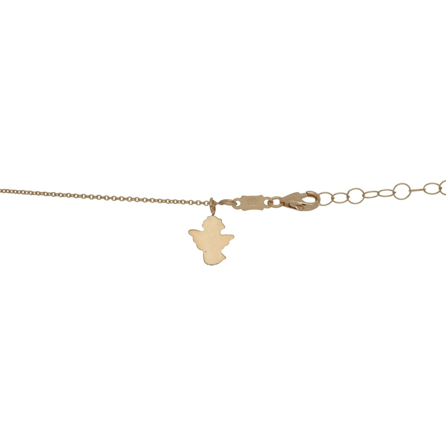 New 9ct Gold Cherub Necklace 16"