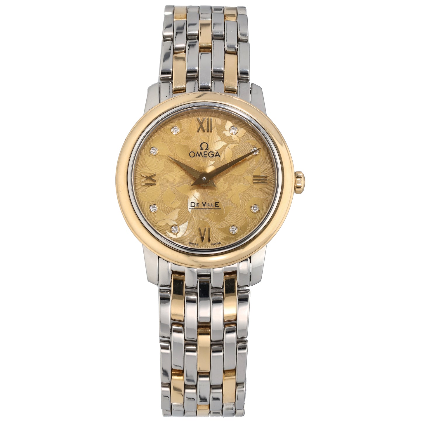 Omega De Ville Butterfly 424.20.27.60.58.002 27.4mm Bi-Colour Watch