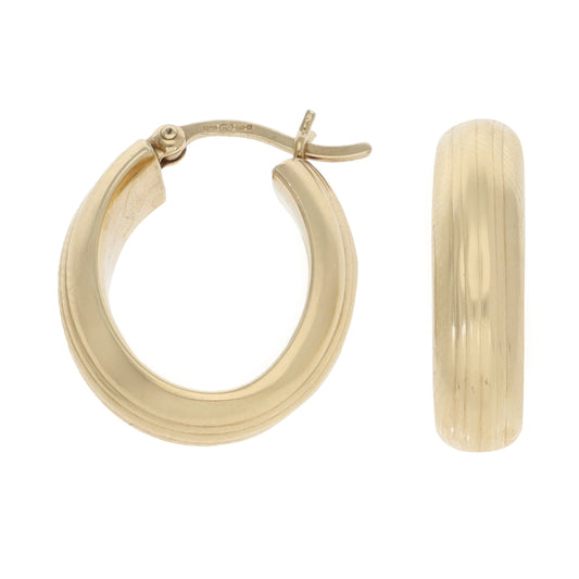 9ct Gold Creole Earrings