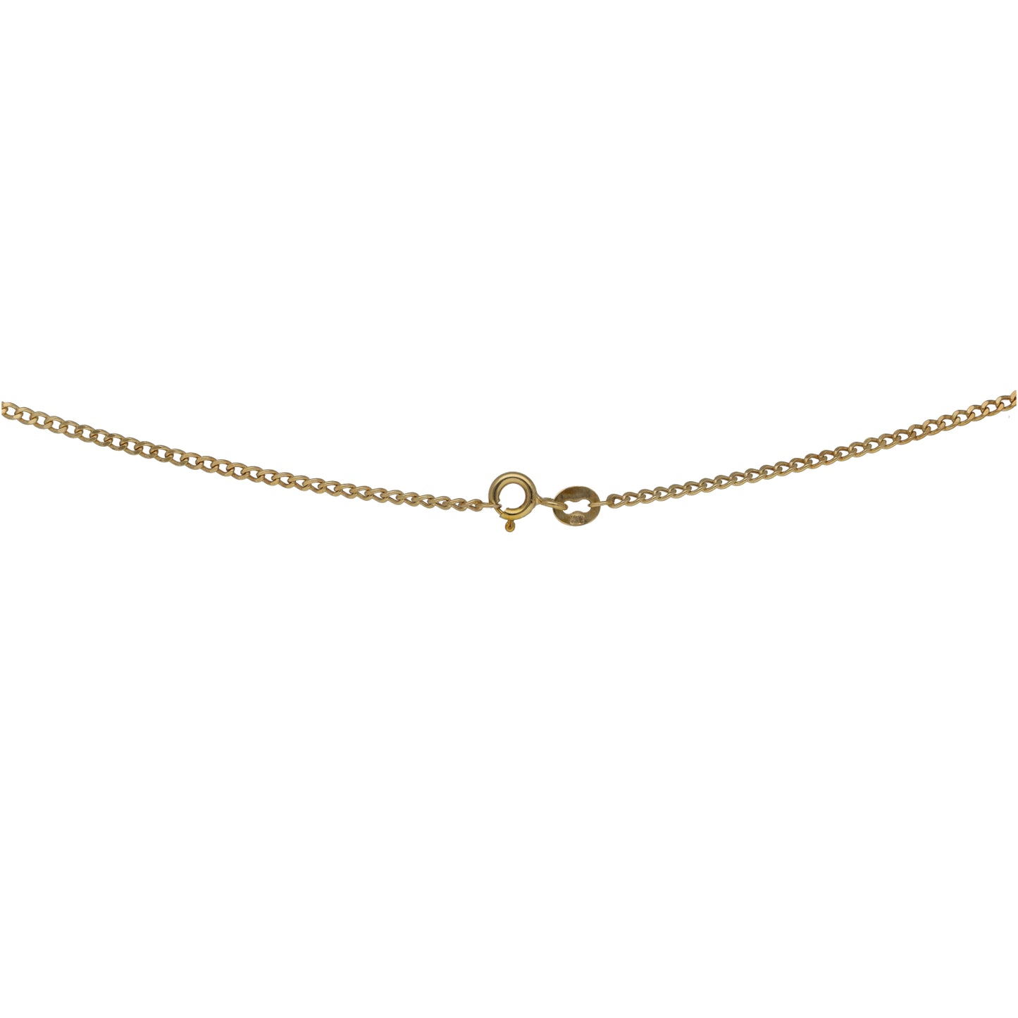 9ct Gold Ruby & 0.06ct Diamond Dress/Cocktail Pendant With Chain