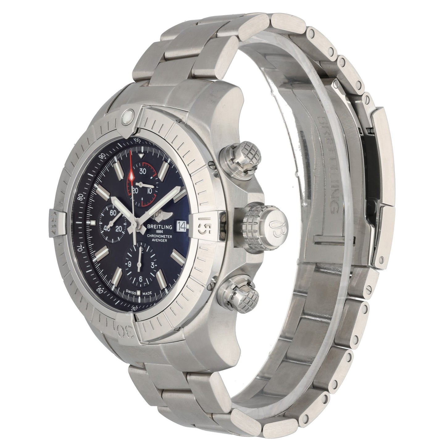 Breitling Super Avenger A13375 48mm Stainless Steel Watch