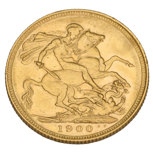 22ct Gold Queen Victoria Full Sovereign Coin 1900