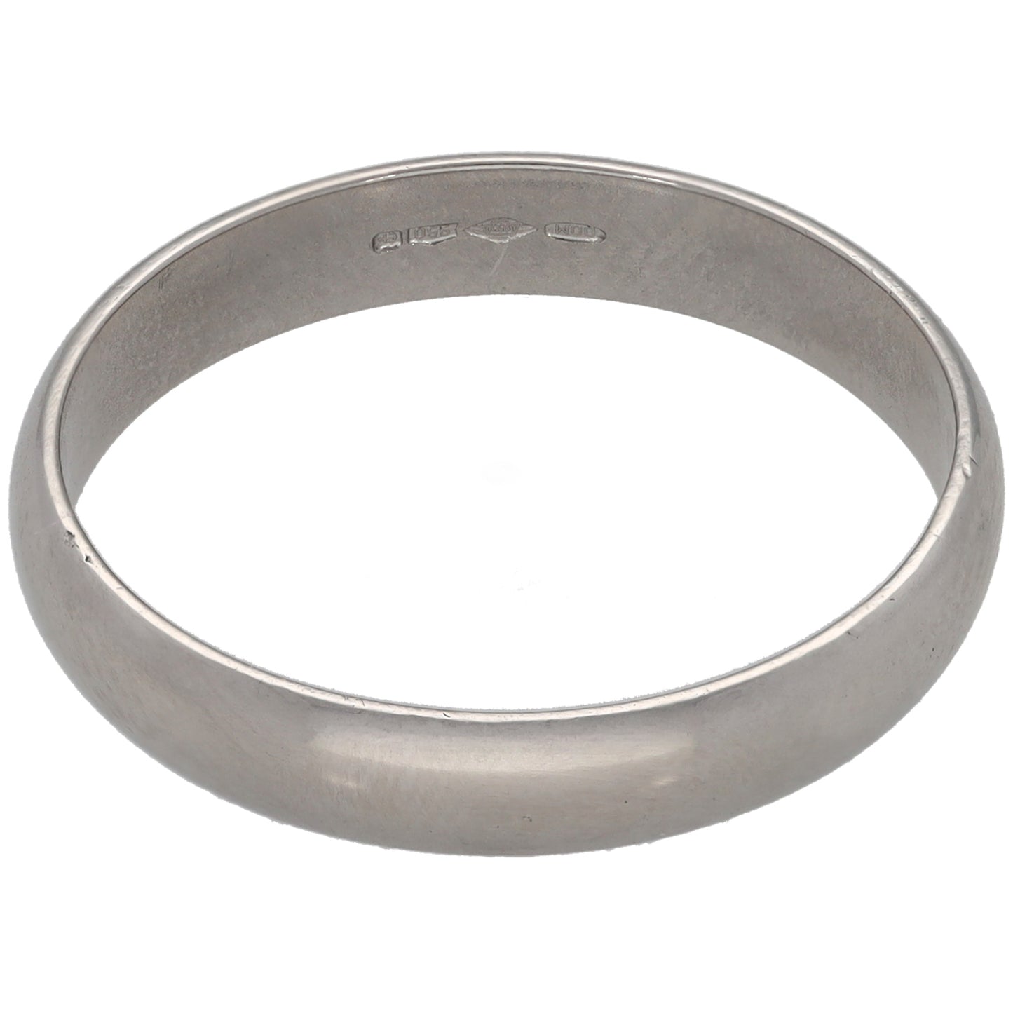 Platinum Plain Wedding Ring Size V