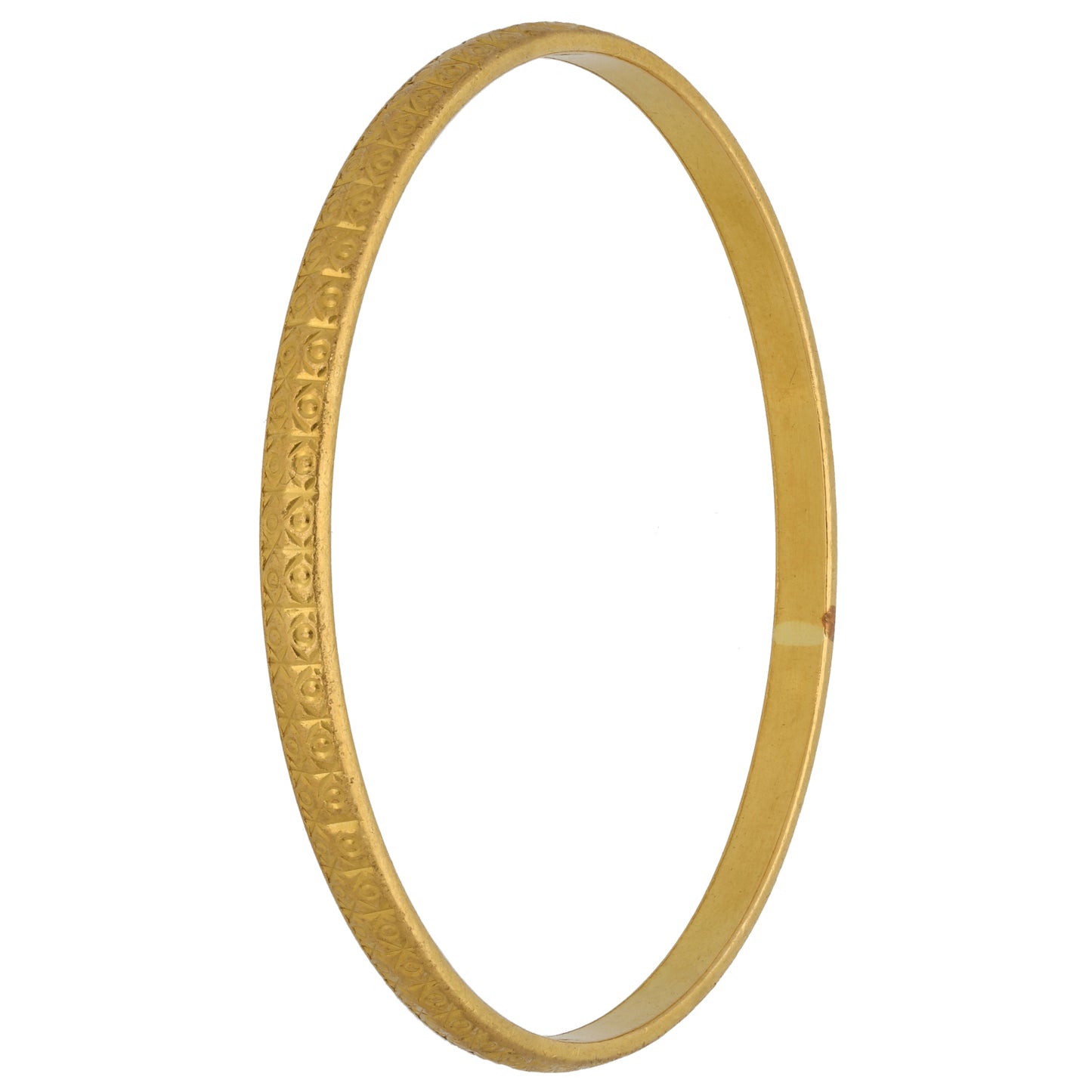 22ct Gold Patterned Bangle