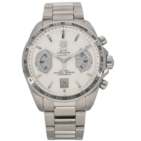 Tag Heuer Grand Carrera CAV511B 43mm Stainless Steel Watch