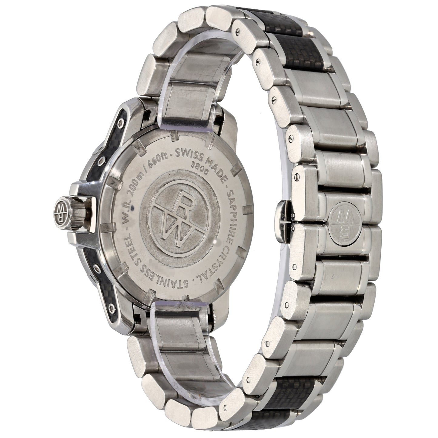 Raymond Weil Nabucco GMT 3800 44mm Stainless Steel Watch