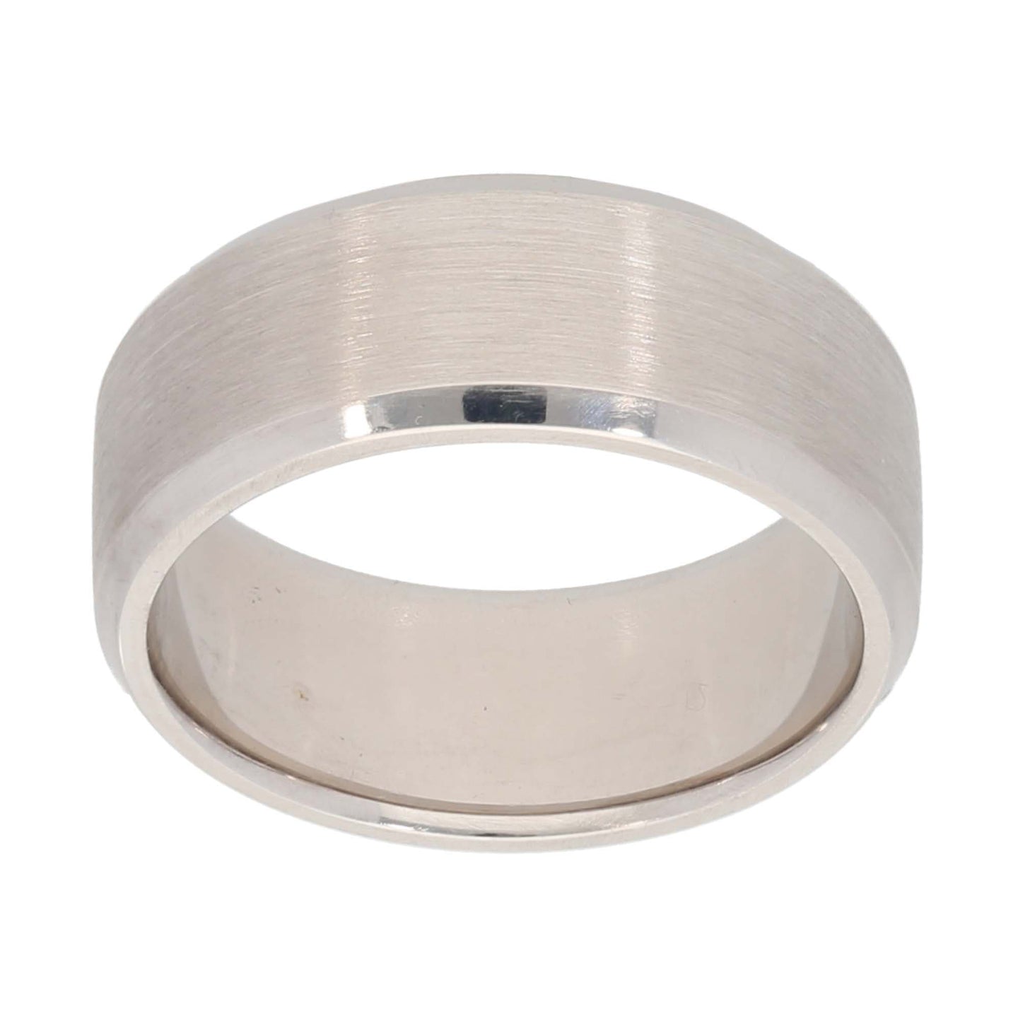 18ct White Gold Ladies Patterned Wedding Ring Size P