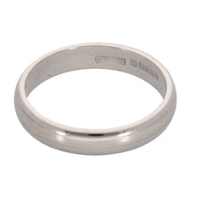 Load image into Gallery viewer, 18ct White Gold Plain Wedding Ring Size M
