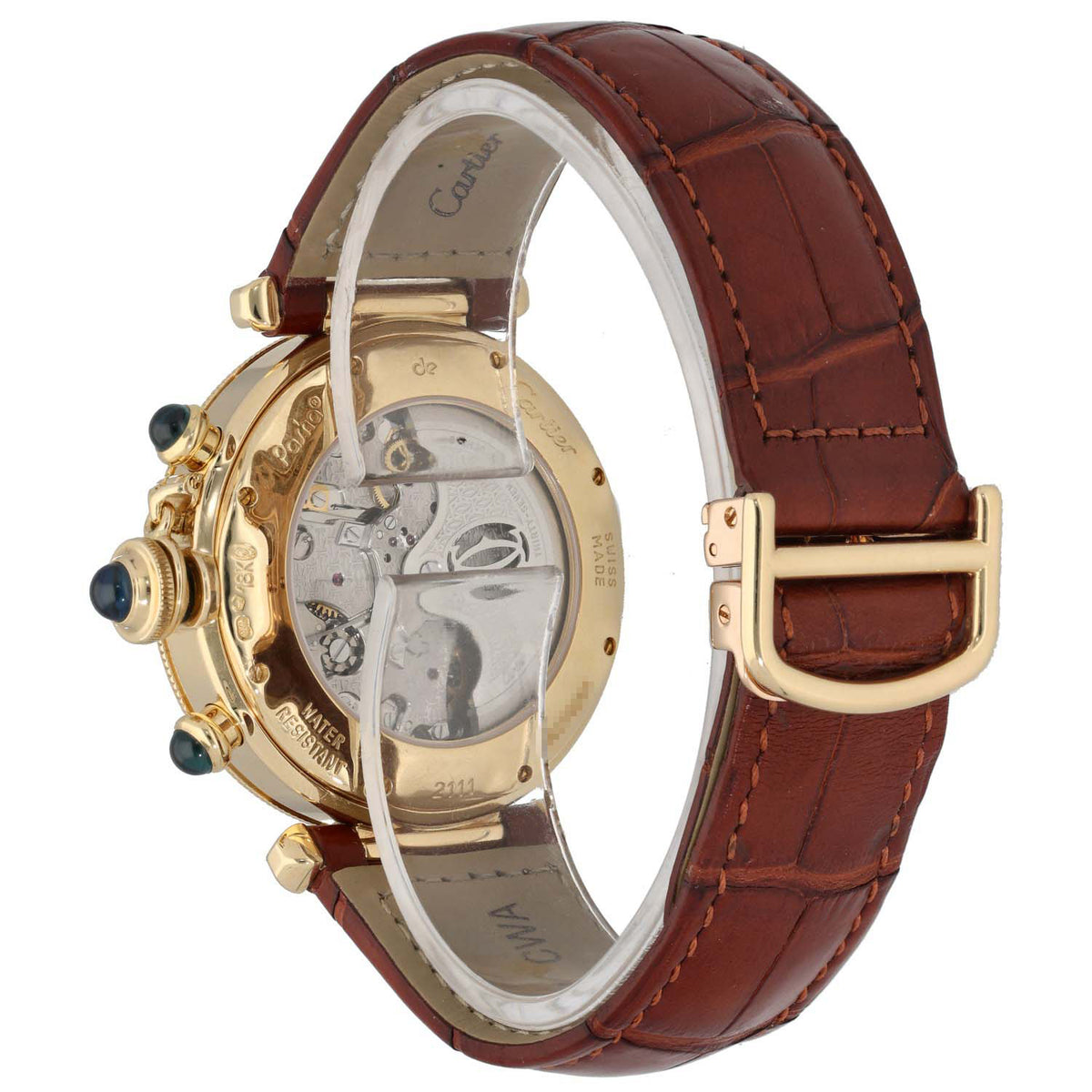 Cartier Pasha W3014051 38mm Gold Watch