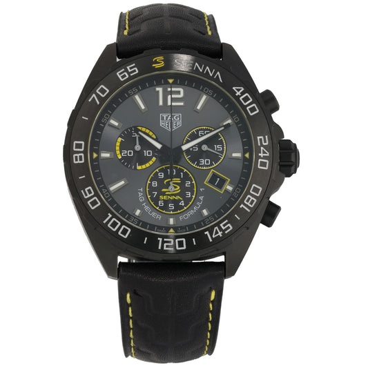 Tag Heuer Formula 1 X Senna CAZ101AJ 43mm DLC Stainless Steel Watch