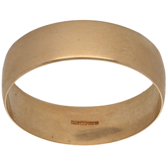 14ct Gold Plain Wedding Ring Size T