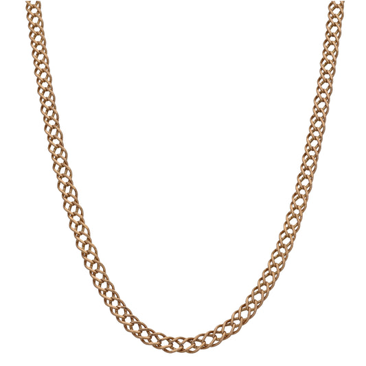 9ct Gold Double Curb Chain 20"