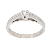 Load image into Gallery viewer, 18ct White Gold 0.20ct Diamond Solitaire Ring Size N
