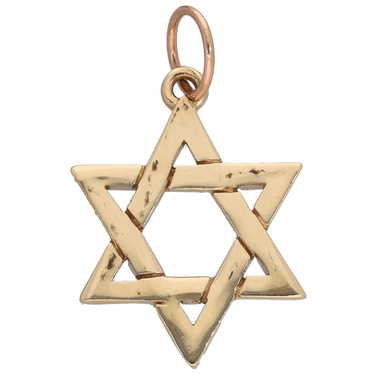 9ct Gold Star of David Pendant