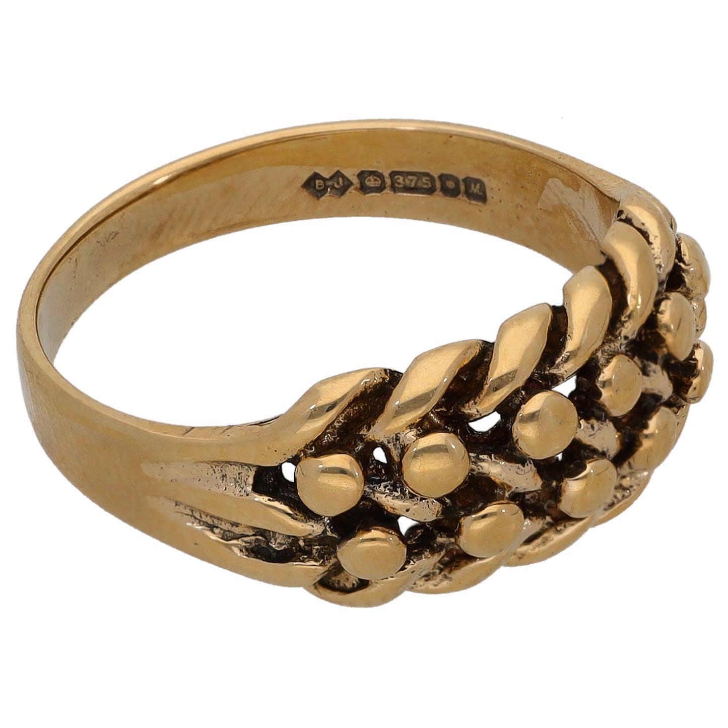 9ct Gold Keeper Ring Size L