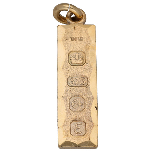 9ct Gold Ingot Pendant
