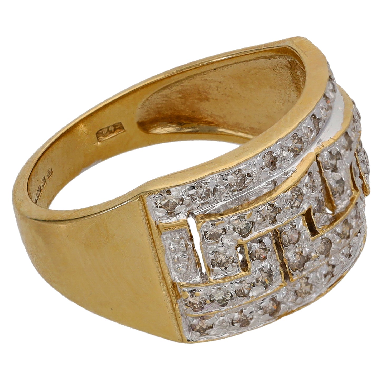 9ct Gold 0.265ct Diamond Alternative Ring Size O