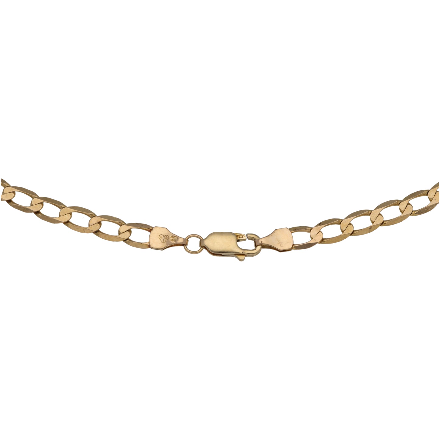 9ct Gold Curb Chain 18"