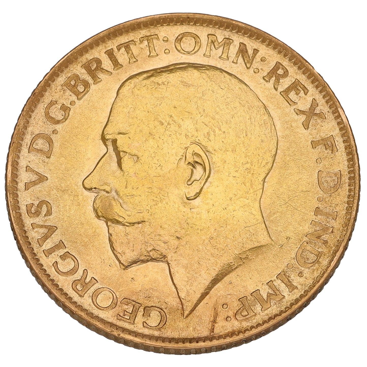 22ct Gold King George V Full Sovereign Coin 1912