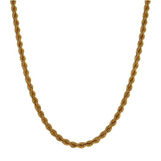 22ct Gold Rope Chain 24"