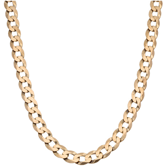 9ct Gold Curb Chain 20"