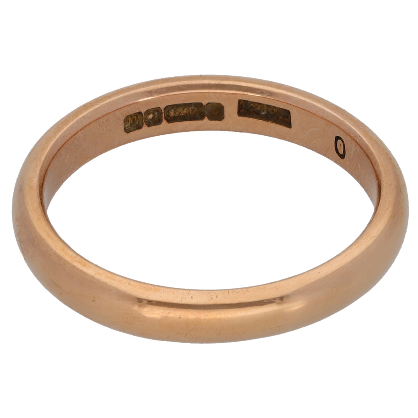 9ct Gold Plain Wedding Ring Size N