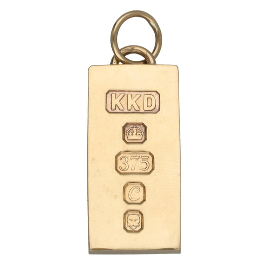 9ct Gold Ingot Pendant