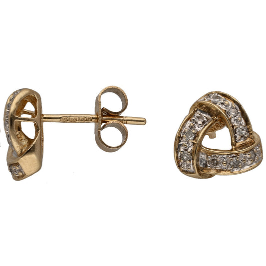 9ct Gold 0.18ct Diamond Dress/Cocktail Earrings