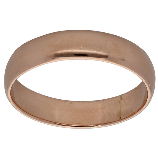 9ct Gold Plain Wedding Ring Size P
