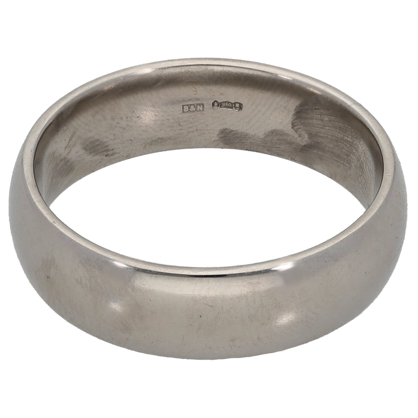 Platinum Plain Wedding Ring Size Y